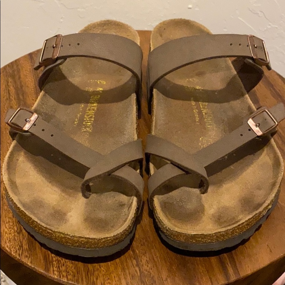 Birkenstock Mayari Birko-Flor Slide Sandal- Brown